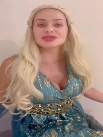 Poster for Birthday video from Game of Thrones Khaleesi Daenerys Mother of Dragons 🐉 🔥 Impersonator