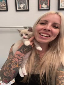 Poster for Birthday video from Kitten Lady