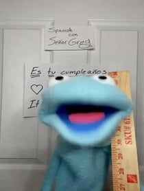 Poster for Birthday video from El señor Greg