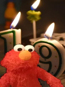 Poster for Birthday video from Personal Elmo
