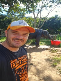 Poster for Birthday video from Elephant Jungle Sanctuary Thailand