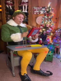 Poster for Birthday video from Buddy The Elf - Christmas Holiday Elf