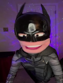Poster for Birthday video from Batman Puppet