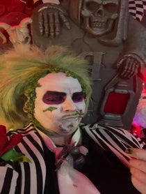 Poster for Birthday video from Beetlejuice “BeetleJus” Demon
