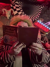 Poster for Birthday video from Beetlejuice “BeetleJus” Demon