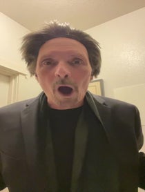 Poster for Birthday video from Christopher Walken Impersonator