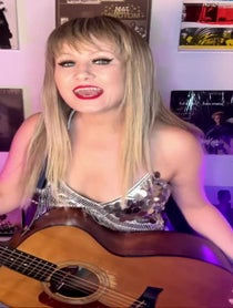 Poster for Birthday video from Taylor Swift Impersonator