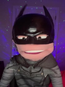 Poster for Birthday video from Batman Puppet