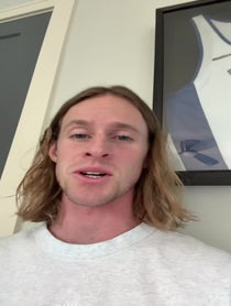 Poster for Holiday video from Cole Hocker