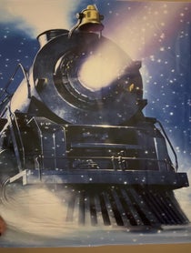 Poster for Birthday video from The Polar Express Train Conductor