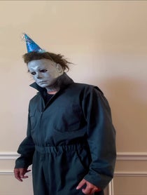 Poster for Birthday video from Michael myers