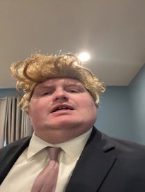 Poster for Birthday video from Jesse Norwalt/trump impressionist