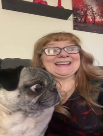 Poster for Holiday video from Chrissy & KALI the PUG