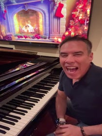 Poster for Holiday video from Freddie Ravel
