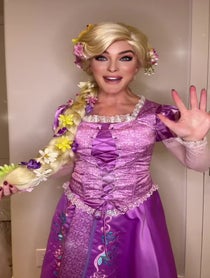 Poster for Pep Talk video from Elsa , Ariel, Sleeping Beauty, Barbie, K Pop Rumi (and many more)