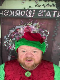 Poster for Holiday video from Christmas Elf