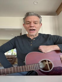 Poster for Holiday video from Adam Pascal