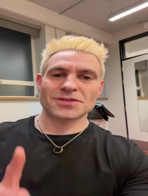 Poster for Pep Talk video from Simon Brodkin (Lee Nelson, Jason Bent etc)