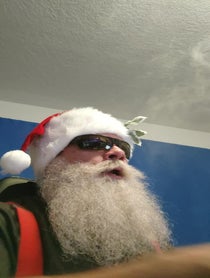 Poster for Holiday video from ANGRY Santa