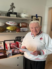 Poster for Holiday video from Marv Levy