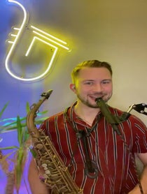 Poster for Birthday video from DomPlaysSax