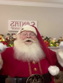 Poster for Holiday video from Santa Claus