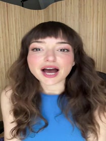 Poster for Holiday video from Milana Vayntrub