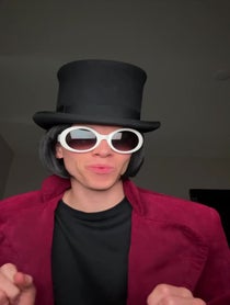 Poster for Holiday video from Willy Wonka Tiktok