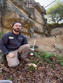 Poster for Holiday video from Cougar at Houston Zoo