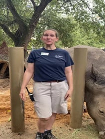 Poster for Holiday video from Rhinos at Houston Zoo