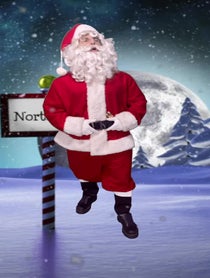 Poster for Birthday video from Stripping Santa