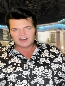Poster for Pep Talk video from ELVIS IMPERSONATOR AKA RIK GAYNOR
