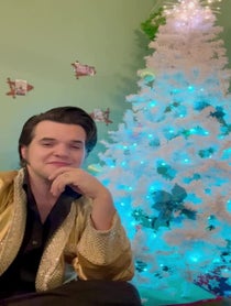 Poster for Holiday video from “Young Elvis” Tribute - Patrick Snider