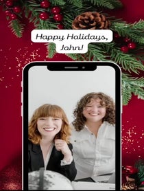 Poster for Holiday video from Sarah & Beth (Pantsuit Politics)
