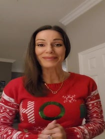 Poster for Holiday video from Captain Kate McCue