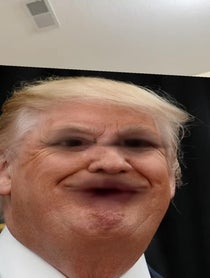 Poster for Birthday video from Trump Impressionist - Big Head Trump