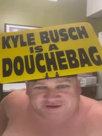 Poster for Holiday video from KYLE BUSCH IS A DOUCHEBAG