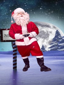 Poster for Holiday video from Stripping Santa