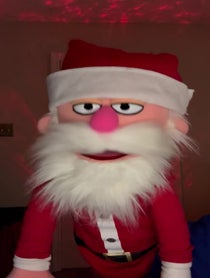 Poster for Holiday video from Santa Claus Puppet