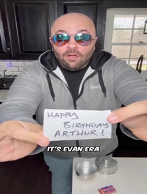 Poster for Birthday video from Evan Era