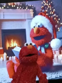 Poster for Holiday video from Elmo Cookie Monster and Friends