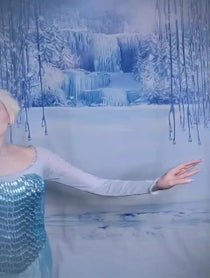 Poster for Birthday video from Elsa - A Singing Snow Queen