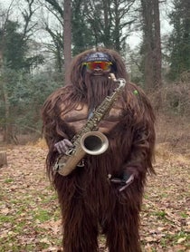 Poster for Birthday video from Saxsquatch