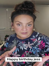 Poster for Birthday video from Tracy Graham