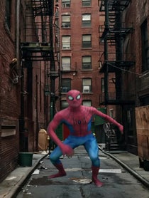 Poster for Birthday video from Spiderman