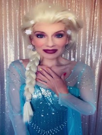 Poster for Birthday video from Elsa - singer - The Snow Queen
