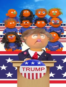 Poster for Birthday video from Donald Trump Puppet