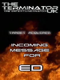 Poster for Birthday video from Arnold the T2 Terminator  impersonator