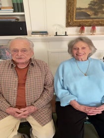 Poster for Wedding shoutout video from William Daniels & Bonnie Bartlett