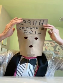 Poster for Birthday video from The Unknown Comic